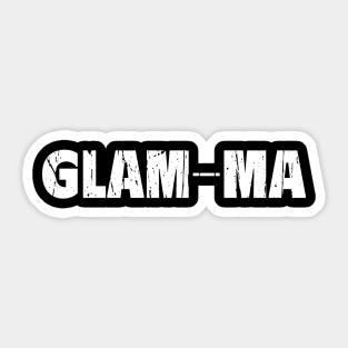 GLAM MA Sticker